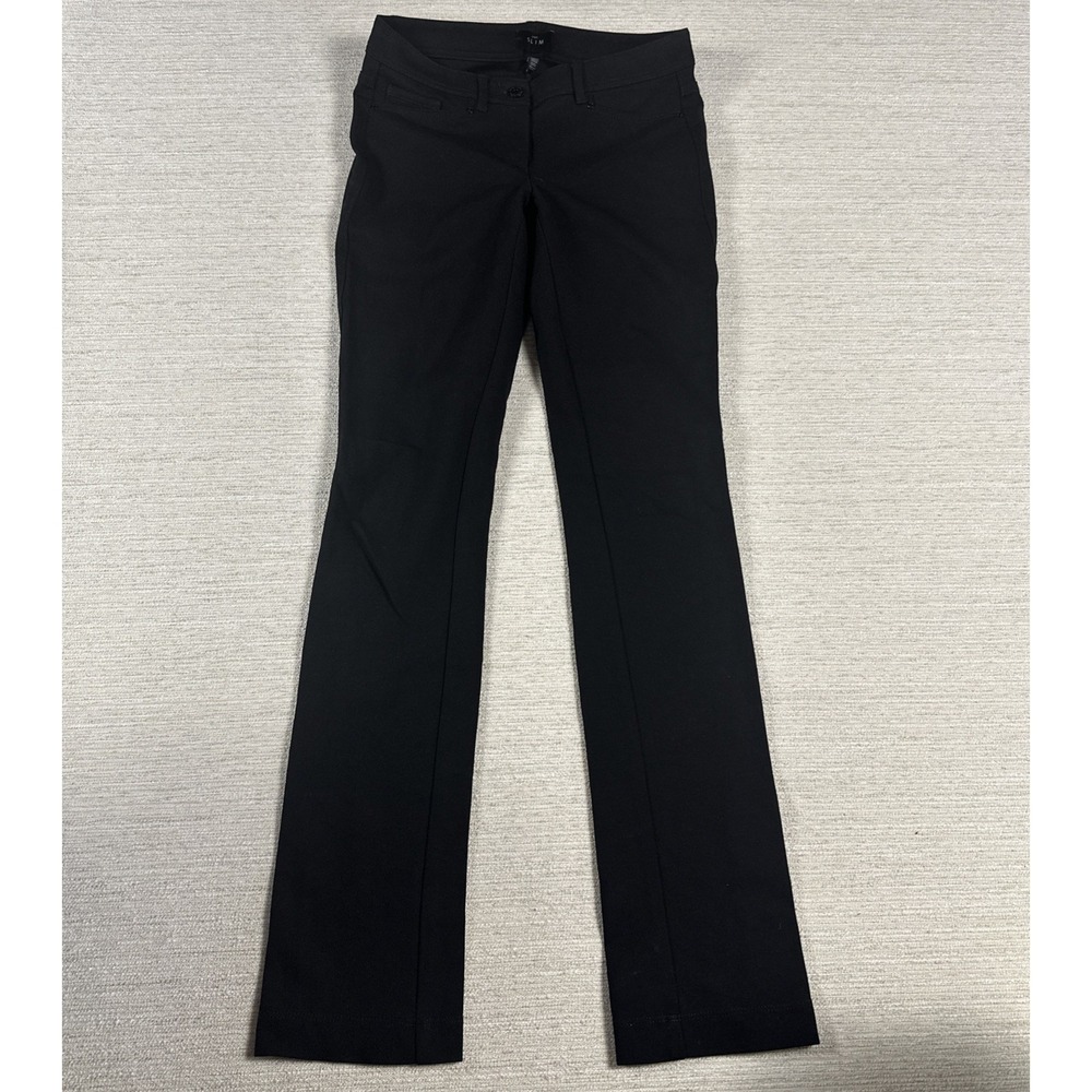 Office Siren The Slim Career Pants WHBM White House Black Market Black Size 00